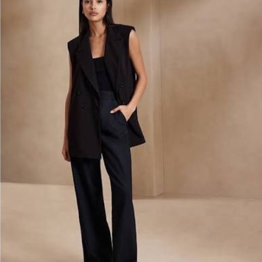 Banana Republic Double Breasted Boyfriend Vest